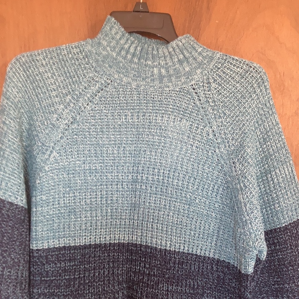 Jason Maxwell sweater color block stripes casual fall winter office 1X - Picture 10 of 16